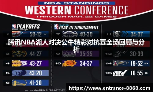 腾讯NBA湖人对决公牛精彩对抗赛全场回顾与分析